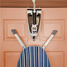 Load image into Gallery viewer, Over The Door Iron Board Caddy - Iron and Ironing Board Storage Organizer