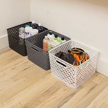 Load image into Gallery viewer, BINO Woven Plastic Storage Basket, X-Large (White)