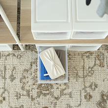 Load image into Gallery viewer, IRIS USA MSD-1 Compact Stacking Drawer, White, 6 Quart, 4-Pack