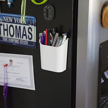 Load image into Gallery viewer, Officemate Magnet Plus Magnetic Pencil Cup, White (92540)