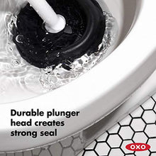 Load image into Gallery viewer, OXO Good Grips Toilet Plunger with Cover,White,