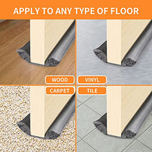 Load image into Gallery viewer, HOFUJINGSHI Door Draft Stopper,Door Sweep for Exterior & Interior Doors,30 to 37 Weather Stripping Noise Blocker Window Breeze Blocker (Grey, 36”Length X 6.5”Width X 1.2”Height)