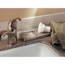 Load image into Gallery viewer, iDesign Forma Kitchen Sink Tray for Sponges, Scrubbers, Soap - Stainless Steel