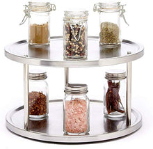 Load image into Gallery viewer, Simpli-Magic Lazy Susan, 2-Tier, Brushed Stainless Steel