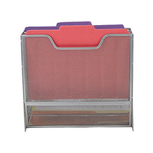 Load image into Gallery viewer, Mind Reader MESHBOX5-SIL 5 Compartment Mesh Desk Storage Organizer, Silver
