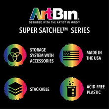 Load image into Gallery viewer, ArtBin 6855SC Super Satchel Cube - 15.5 x 16.75 x 15.625 in. Arts and Crafts Supply Storage with Pre-Drilled Holes, 6 Rail Set, Customizable, White