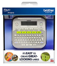 Load image into Gallery viewer, Brother P-touch, PTD210, Easy-to-Use Label Maker, One-Touch Keys, Multiple Font Styles, 27 User-Friendly Templates, White