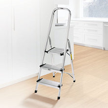 Load image into Gallery viewer, Polder LDR-3500RM Ultralight 3-Step Stool, 52.5" Tall, 24.5" Top Step, Aluminum
