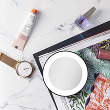 Load image into Gallery viewer, Zadro 15X Magnification Next Generation LED Lighted Suction Cup Mirror, Black, Silver Finish