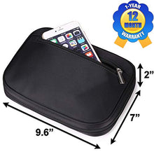 Load image into Gallery viewer, Lily & Drew Travel Jewelry Storage Carrying Case Jewelry Organizer with Removable Pouch, in Gift Box (V1B Black)