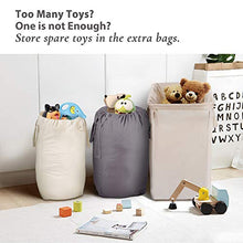 Load image into Gallery viewer, MCleanPin Canvas Laundry Hamper with 2 Removable Laundry bags and Sorting Card, Dirty Clothes Hamper Foldable Nursery hamper with 2 Handles Dorm Room Hamper for College(Beige)