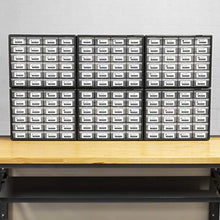 Load image into Gallery viewer, Akro-Mils 24 Drawer 10724, Plastic Parts Storage Hardware and Craft Cabinet, (20-Inch W x 6-Inch D x 16-Inch H), Black