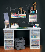 Load image into Gallery viewer, ArtBin 6855SC Super Satchel Cube - 15.5 x 16.75 x 15.625 in. Arts and Crafts Supply Storage with Pre-Drilled Holes, 6 Rail Set, Customizable, White