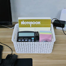 Load image into Gallery viewer, Lesbin White Plastic Weave Baskets, 4-Pack