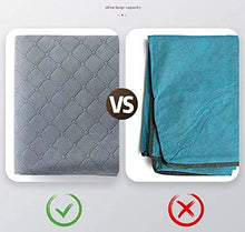 Load image into Gallery viewer, Large Capacity Clothes Storage Bag Organizer with Reinforced Handle Thick Fabric for Comforters, Blankets, Bedding, Foldable with Sturdy Zipper, Clear Window, 23Gal. (1, Grey)