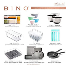 Load image into Gallery viewer, BINO Clear Plastic Storage Bin with Handles (2PK- Large) - Plastic Storage Bins for Kitchen, Cabinet, and Pantry Organization and Storage - Home Organizers and Storage - Refrigerator and Freezer