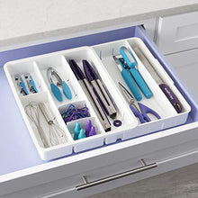 Load image into Gallery viewer, YouCopia DrawerFit Kitchen Tool Drawer Organizer, Fit, White