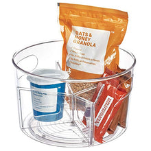 Load image into Gallery viewer, iDesign Linus BPA-Free Plastic Turntable Organizer with Removable Dividers, Spinner