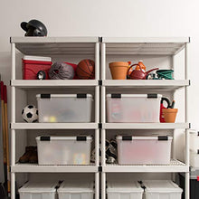 Load image into Gallery viewer, IRIS USA UCB-LD WEATHERTIGHT Storage Box, 62.8 Qt, Clear, 4 Pack