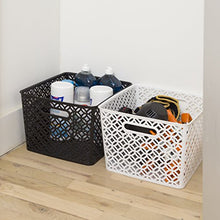 Load image into Gallery viewer, BINO Woven Plastic Storage Basket, X-Large (White)
