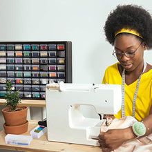 Load image into Gallery viewer, Akro-Mils 24 Drawer 10724, Plastic Parts Storage Hardware and Craft Cabinet, (20-Inch W x 6-Inch D x 16-Inch H), Black