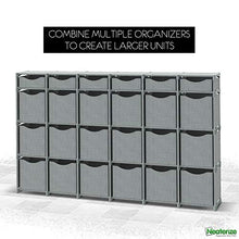Load image into Gallery viewer, 9 Cube Organizer | Set of Storage Cubes Included | DIY Closet Organizer Bins | Cube Organizers and Storage Shelves Unit | Closet Organizer for Bedroom, Playroom, Livingroom, Office, Dorm (Grey)