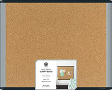 Load image into Gallery viewer, U Brands MOD Cork Bulletin Board, 20 x 16 Inches, Black and Grey Frame (390U00-01)