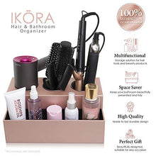 Load image into Gallery viewer, Hair tool holder & organizer - bathroom storage & countertop organizer - curling iron, straightener, blow dryer stand - hair styling station for accessories, hot tools, hairdryer & hair products