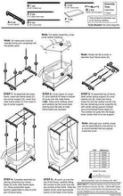 Load image into Gallery viewer, Whitmor Clothes Rack with Cover Portable Wardrobe Clothes Closet with Hanging Rack – 36” W x 64” H x 19.75” D – Perfect for Home, Storage Room, Dorm, etc. – Not for Outside Use - No-Tool Assembly