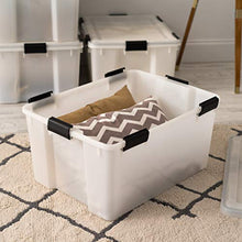 Load image into Gallery viewer, IRIS USA UCB-LD WEATHERTIGHT Storage Box, 62.8 Qt, Clear, 4 Pack