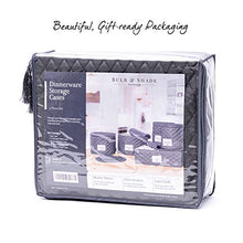 Load image into Gallery viewer, Quilted China Storage Containers - Padded 5-Piece Dish and Cup Storage Set for Organizing, Protecting or Transporting Your Cherished Dinnerware