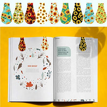 Load image into Gallery viewer, 48 Pieces Floral Bookmarks, Cute Weak Magnetic Page Clips, Markers for Paper Books, 24 Style x 2 Pieces