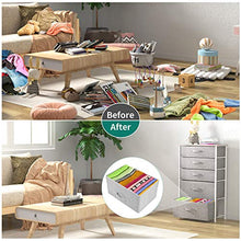 Load image into Gallery viewer, YITAHOME Fabric Dresser with 5 Drawers - High Storage Tower, Organizer Unit for Bedroom, Living Room, Hallway, Closets & Nursery - Sturdy Steel Frame, Wooden Top & Easy Pull Fabric Bins - Light Grey