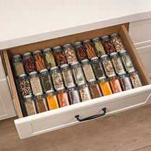 Load image into Gallery viewer, Aozita 36 Pcs Glass Spice Jars with 810 Spice Labels - 4oz Empty Square Spice Bottles - Shaker Lids and Airtight Metal Caps - Chalk Marker and Silicone Collapsible Funnel Included