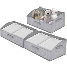 Load image into Gallery viewer, GRANNY SAYS Closet Storage Bins, Extra Large Storage Baskets, Closet Shelf Organizer, Storage Clothing Bins with Handles, Gray, 3-pack