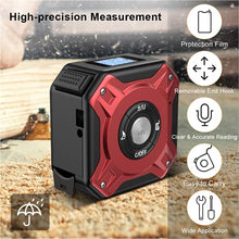 Load image into Gallery viewer, TOOLTOO Laser Tape Measure 2 in 1 - Digital Tape Measure with Multi-Measurement Modes - 16.5ft Tape Measure & 131ft Laser Measure with LCD Digital Display - Laser Distance Measure Rechargeable
