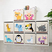 Load image into Gallery viewer, CLCROBD Foldable Animal Cube Storage Bins Fabric Toy Box/Chest/Organizer for Kids Nursery, 13 inch (Toucan)