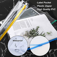 Load image into Gallery viewer, EOOUT 24pcs Plastic Envelopes Poly Zip Envelopes Files Zipper Folders, A4 Size/Letter Size, 10 Colors, for School and Office Supplies