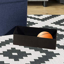 Load image into Gallery viewer, Seville Classics Foldable Tufted Storage Bench Ottoman, Midnight Blue