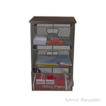 Load image into Gallery viewer, Mind Reader Rolling Storage Cart with 3 Drawers, File Storage Cart, Utility Cart, Office Cart Drawer Storage, Bathroom Storage