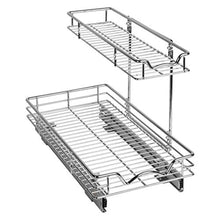 Load image into Gallery viewer, Richards Homewares, Pull Out Drawer Kitchen/Vanity Under Sink Storage Slide Organizer 11" W x 21" D x 14-1/2"H, Requires at Least 12 1/2" Cabinet Opening, Chrome