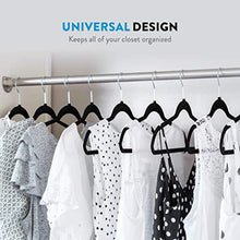 Load image into Gallery viewer, Zober Non-Slip Velvet Hangers - Suit Hangers (50-pack) Ultra Thin Space Saving 360 Degree Swivel Hook Strong and Durable Clothes Hangers Hold Up-To 10 Lbs, for Coats, Jackets, Pants, & Dress Clothes