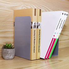 Load image into Gallery viewer, Jekkis 8pcs Bookends, Metal Bookends for Shelves, Heavy Duty Book Ends, Non-Skid Book Stopper for Books, Magazines, DVDs
