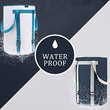 Load image into Gallery viewer, BASICPOWER Large Laundry Basket Foldable Laundry Bag Backpack, Water-Proof Storage Hamper with Adjustable Strap and Drawstring Closure Lid