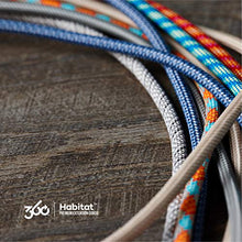 Load image into Gallery viewer, 360 Electrical 360466 Habitat Braided Extension Cord w/ 2.4A Dual USB, 6 ft, Accent-Poppy Fields, 6 ft, 6 Ft