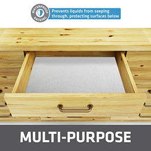 Load image into Gallery viewer, Drymate Premium Shelf and Drawer Liner (12” x 59”), (Set of 2), Slip-Resistant, Durable, Non Adhesive – Absorbent/Waterproof – for Drawers, Shelves, Cabinets, Storage, Kitchen and Desks (USA Made)