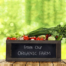 Load image into Gallery viewer, MyGift Rustic Brown Wood Nesting Storage Crates with Chalkboard Front Panel and Cutout Handles, Set of 3