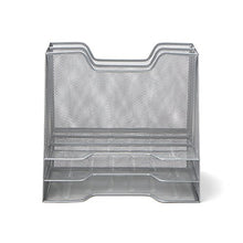 Load image into Gallery viewer, Mind Reader MESHBOX5-SIL 5 Compartment Mesh Desk Storage Organizer, Silver