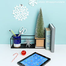 Load image into Gallery viewer, Umbra Cubist Floating Shelf with Built-In Succulent Planter – Modern Wall Décor and Geometric Display Shelf for Books, Candles, Mementos, Photos, Indoor Plants and More! | Small, Black