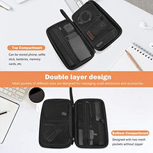 Load image into Gallery viewer, ProCase Hard Travel Tech Organizer Case Bag for Electronics Accessories Charger Cord Portable External Hard Drive USB Cables Power Bank SD Memory Cards Earphone Flash Drive -Black